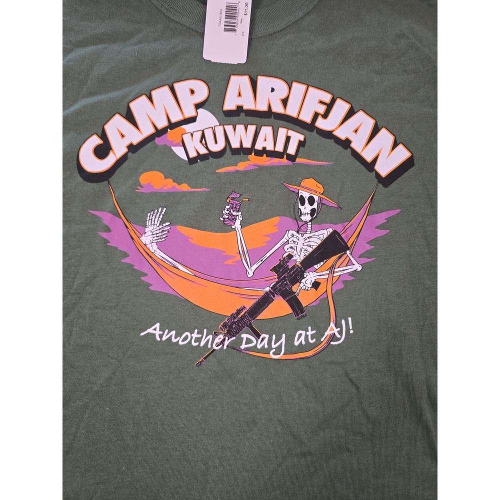 Camp Arifjan Kuwait Mens Small Shirt Another Day At Aj!